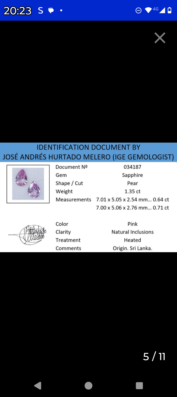 lot de 2 magnifiques saphirs naturels